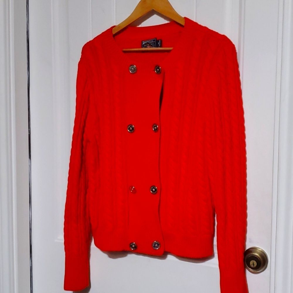 American living Orange sweater size XL